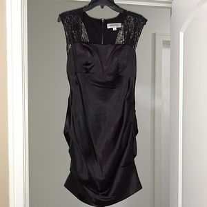 Fun black cocktail lace dress!